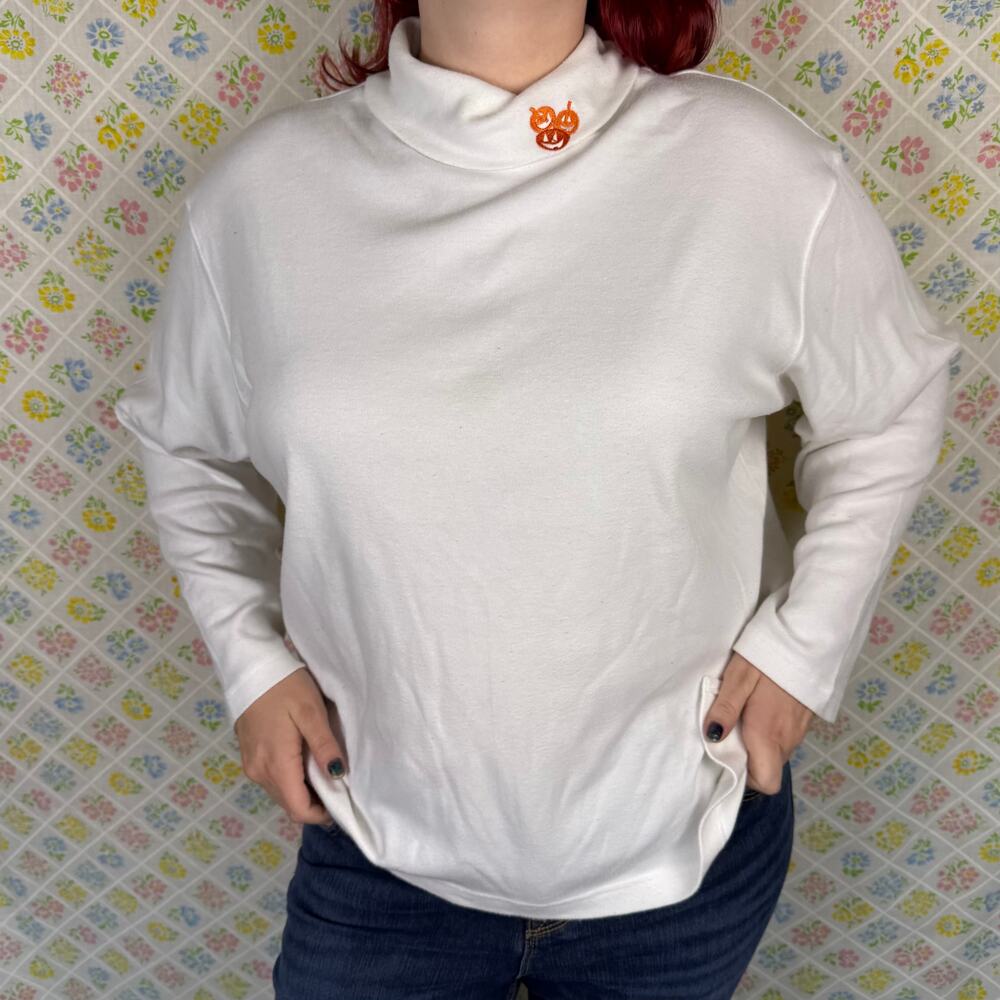 CIGNAL PLUS SIZE WOMENS LONG SLEEVE TURTLENECK HALLOWEEN 3X